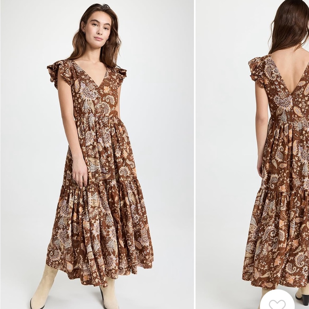 NWT En Saison Leila Midi Dress Size L